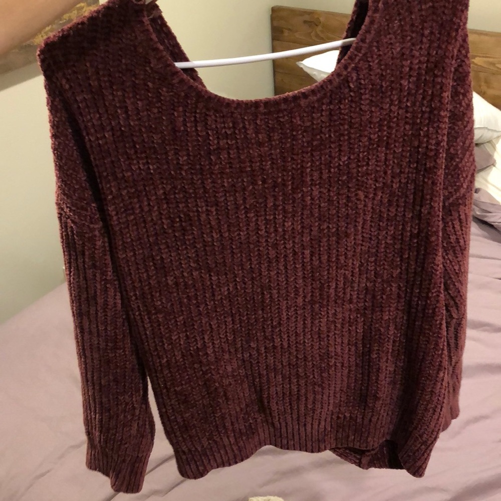 SUPER soft backless sweater